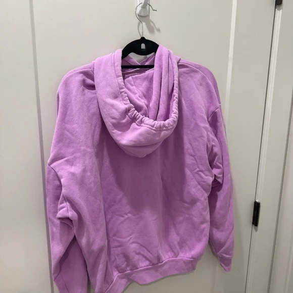 Aviator Nation LOGO PULLOVER RELAXED HOODIE - NEON PURPLE - Picture 3 of 4